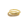Gold Color Micro Pave Tear Drop CZ Tassel Link Chain Dome Ring For Women Girls Bling Cubic Zirconia Finger Jewelry Gift - Image 12
