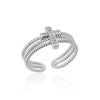 Zircon Rings For Women Stainless Steel Adjustable Open Rings Females Jewelry Accessories - Image 11