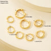 8pcs Crystal Circle Huggie Hoop Earrings for Women Simple Small Round Dangle Drops Earring Punk Jewelry Gifts - Image 5