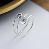 Adjustable Safety Pin Wrap Ring Bypass Statement Ring, Boho Elegant Style, Christmas Holiday Gift, All Season Party Jewelry - Image 7