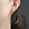 Gold Color Metal Bar Round Cubic Zirconia Stone Earrings Stud For Women Bowknot Shape CZ Post Earring Classic Sparkling Earring - Image 4