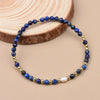4MM Nature Stone Brass Beads and Freswater Pearl Stretchable Bracelet Suitable For Men And Women Daily Wear Gifts - Image 5