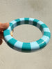 Color-Blocked Striped Resin Bracelet Minimalist Dopamine-Hunting Girl Color Palette Stylish Charm Women's Layered Jewelry - Image 5