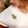 Classic Rhinestone Sheep Brooches for Women Unisex Zodiac Animal Pins Casual Party Jewelry Accessories Gifts - Image 2