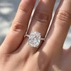 Big Oval Blue CZ Rings Women Temperament Elegant Female Accessories for Wedding Engagement Contracted Jewelry - Image 4