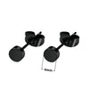 3MM-10MM Punk Small Black Round Stainless Steel Men's Stud Earrings For Women Minimalist Piercings Ear Jewellery Y2k Accessories - Image 8