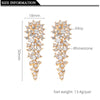 Crystal Long Bridal Clip on Earrings Without Piercing for Women Wedding Party Engagement No Hole Ear Clips - Image 6