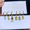 Multicolor Cubic Zircon Fairy Tale Dangle Earrings Set Women Girls Party Gift Jewelry - Image 11