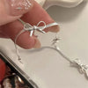 Ftcy Simple Sweet Bow Bracelets for Women Girls Sparkling Ribbon Bowknot Snake Chain Bangle Chain Bracelet Party Jewelry Gifts - Image 5