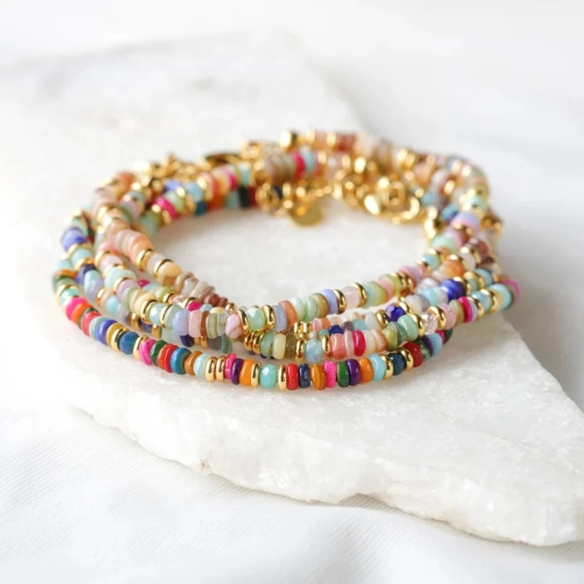 Boho Bracelet Women Y2k Jewelry Bohemian Bracelets Gift Colorful Shell DIs Beads Summer Beach - Image 1
