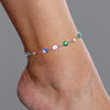 Bohemia Fatima Hamsa Hand Evil Blue Eye Charm Anklet for Women, Gold Color Stainless Steel Chains Adjustable Foot Ankle - Image 12