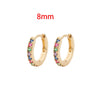 Stainless Steel 1 Pair Minimalist Huggie Hoop Earrings For Women Gold Color Tiny Round Circle 6/8/10mm Punk Unisex Rock Earring - Image 14