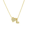 Gold Color Tiny Heart Dainty Zircon Initial Necklace Customizable Letter Name Choker Pendant for Women Birthday Party Jewelry Gi - Image 29