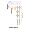 316L Stainless Steel 6 Pieces Imitation Pearls Flower Heart Star Tassels Earrings For Women French Jewelry - Image 24