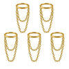 1PC Stainless Steel Double Row Chain Ear Conch Earring 16g Simple Round Segment Nose Septum Lip Click Ear Daith Cartilage Helix - Image 9