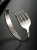 Lennik Creative Stainless Steel Fork Bracelet, Adjustable C-Shaped Open Bangle, Versatile Couple's Jewelry - Image 6