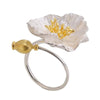 Sweet Golden Pistil Flower Finger Rings For Women Girl Summer Jewelry Gift Party Beach Vacation - Image 6
