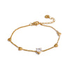 Zirconia Heart Love Chain Bracelet Bangle Stainless Steel Ankle Foot Jewelry - Image 7