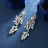 Retro Palace Ear Clips Big Rhinestone Bridal Earrings Elegant Sparkling Crystal Hanging Drop Party Wedding Jewelry Gift - Image 4