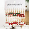 20PCS Women's Christmas Earring Set Holiday Earring Bell Bow Earring Snow Party Earring Christmas Gift - Image 1