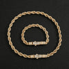 Twisted Unisex Bracelet, Minimalist Style, for Casual Outings, Gold-Plated Twisted Chain - Image 5