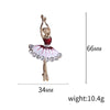 Enamel Ballerina Brooches for Women Pearl Elf Pins Rhinestone Girls Banquet Party Backpack Gift Jewelry Accessories - Image 26