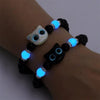 Luminous Beads Couple Bracelets For Women Men Charm Cat Matching Friend Bracelet Glow In The Dark Jewelry - Image 1