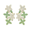 Natural Design Jewelry Full Paved Cubic Zirconia CZ Bloom Flower Sparking Bling Earring For Women Girl - Image 29