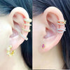 Single One Ear Clip Earrings Cuff Arrow Heart Star Cross Rainbow T CZ Gold Silver Color Earring Jewelry No Pierced Cubic - Image 2