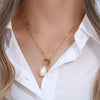 Freshwater Pearl Toggle Necklace for Women Paperclip Chain Necklace Stainless Steel Long Box Square Chain Long Choker - Image 14