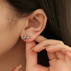 Korean Stainless Steel Earrings For Women Gold Color Simple Knot Earrings Ladies Kpop Accessories - Image 3