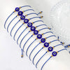 Blue Eye Charm Braided Rope Bracelet Set 12 Pieces - Image 6