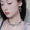 Earrings for Girls Asymmetrical Shining Star Moon Orecchini Donna Kolczyki - Image 4
