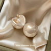Women's Minimalist Gap Imitation Pearl Stud Earrings Commuter Jewelry Versatile Party Accessory for Gilrs - Image 8