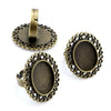 13x18mm 5pcs Antique Silver Plated And Bronze Plated Brass Oval Adjustable Ring Settings Blank/Base,Fit 13x18mm Glass Cabochons - Image 18
