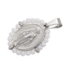 Virgin Mary Pendant Necklace with Colorful Beaded Stainless Steel Chain - Image 31