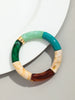 Chunky Acrylic Tube Bead Bangle with Multicolor Options - Image 28
