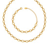 Stainless Steel Thick Round Gold Color Cuban Chain Necklace for Women Men Retro Hip Hop Punk Bangle Jewelry Colorfast - Image 3