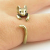 Cute Cat and Mouse Shape Open Ring for Women Antique Silver Color Modern Girls Finger Accessories Hip Hop Party Jewelry - Image 5