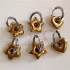 Classic Stainless Steel Heart Star Hoop Earrings For Women Punk Hip Hop Gold Silver Color Y2K Jewelry Female Earrings oorbellen - Image 2