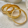 Glossy Metal Stacking Bangle Set 3 Pieces - Image 6