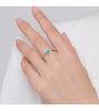 MODIAN 925 Sterling Silver Crown Finger Ring Paraiba Tourmaline Ring For Women Luxury Wedding Engagement Fine Jewelry