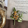 Shmik Women Vintage Enamel Leave Flower Brooches Pins Elegant Wedding Party Jewelry Badges Creative Pin - Image 3
