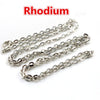 5pcs/lot 4 3mm Diameter 50 cm 70cm Length 8 Colors Plated Handmade Flattened Chain Necklace Connector For Charms Base and Tray - Image 9