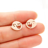 Cute Halloween Cartoon Ghost Earrings Stud For Women Stainless Steel Ear Piercing Black Earrings Minimalist - Image 22