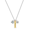 Silver Four-Leaf Clover Butterfly Star Moon Heart Key Necklace fit Women Jewelry Valentine's Day Gift - Image 26