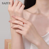 Oval Cut Colorful Zircon Adjustable Ring Silver Multicolor Birthstone Stackable Rings for Women Daily Jewelry - Image 5