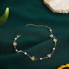 Elegant Daisy Flower Anklet with Handmade Pearl Chain Anklets for Women Summer Beach Sandals Accessories Bracelet on The Leg - Image 2