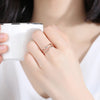 Silver Elegant Double Layers Rhinestone Open Adjustable Rings Women Jewelry Rose Gold Zircon Resizable Ring - Image 6