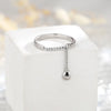 A Girl 1Pcs Chain Tassels Ring Adjustable Simple Korean Women Party Ring Finger Korean Silver Color Jewelry - Image 5